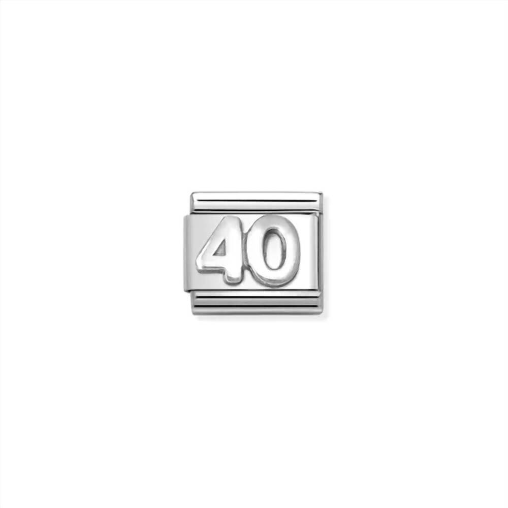 NEW NOMINATION unisex celebrate links bracelet in 40 silver
